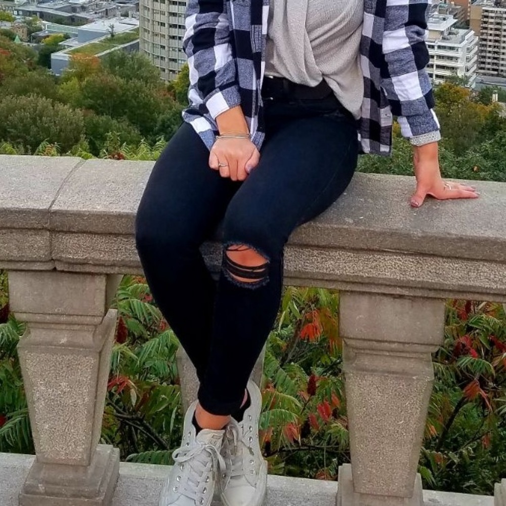 High Rise Black Jeans